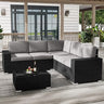 Outdoor Patio Furniture Set  Sectional Conversation Sofa Set