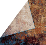 Modern Splatter Abstract Area Rug - Blue 8x10