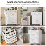 6 Drawer Dresser for Bedroom with Charging Station, Modern Chest of Drawers for Closet,