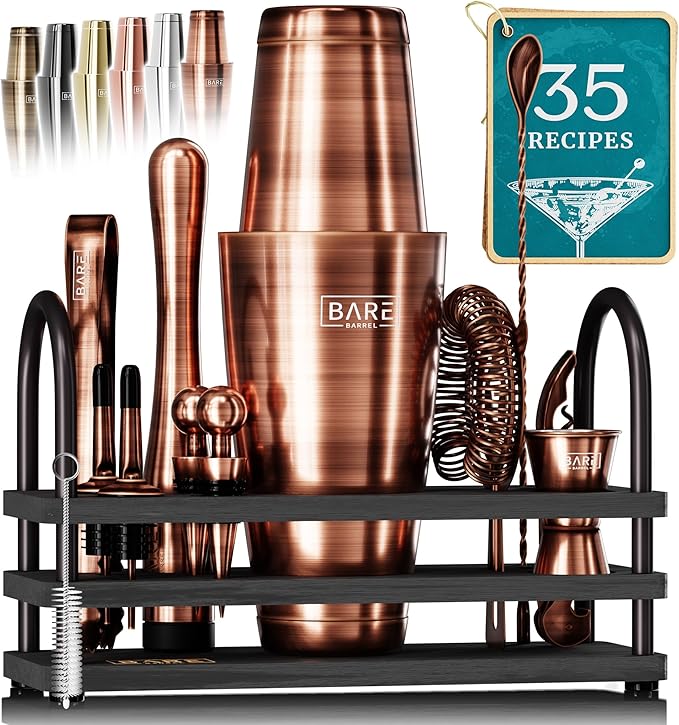 Mixology Bartender Kit Bar Set | 14-Piece Cocktail Shaker Set | Martini