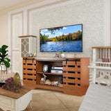 Farmhouse TV Stand for Televisions up to 65 Inches, Modern Entertainment Center