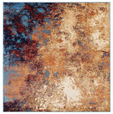 Modern Splatter Abstract Area Rug - Blue 8x10