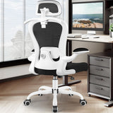 Office Chair, Ergonomic Office Chair with 3D Lumbar Support 3D Headrest, Comfy High