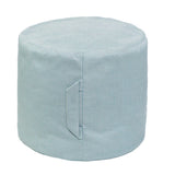 Modern Bohemian Cylindrical Pouf Cover- 18x20 inches Unstuffed Round Ottoman