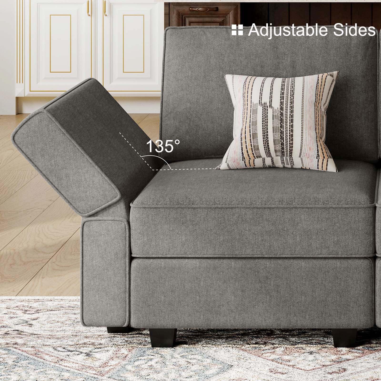 Oversized U Shaped Sofa Modular Sectional Couch Sleeper Sofa