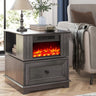 Rotatable Electric Fireplace Heater, 1400W Indoor Electric Stove Heater