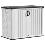 Outdoor Storage Cabinet 26 Cu Ft with Pad-Lockable Doors