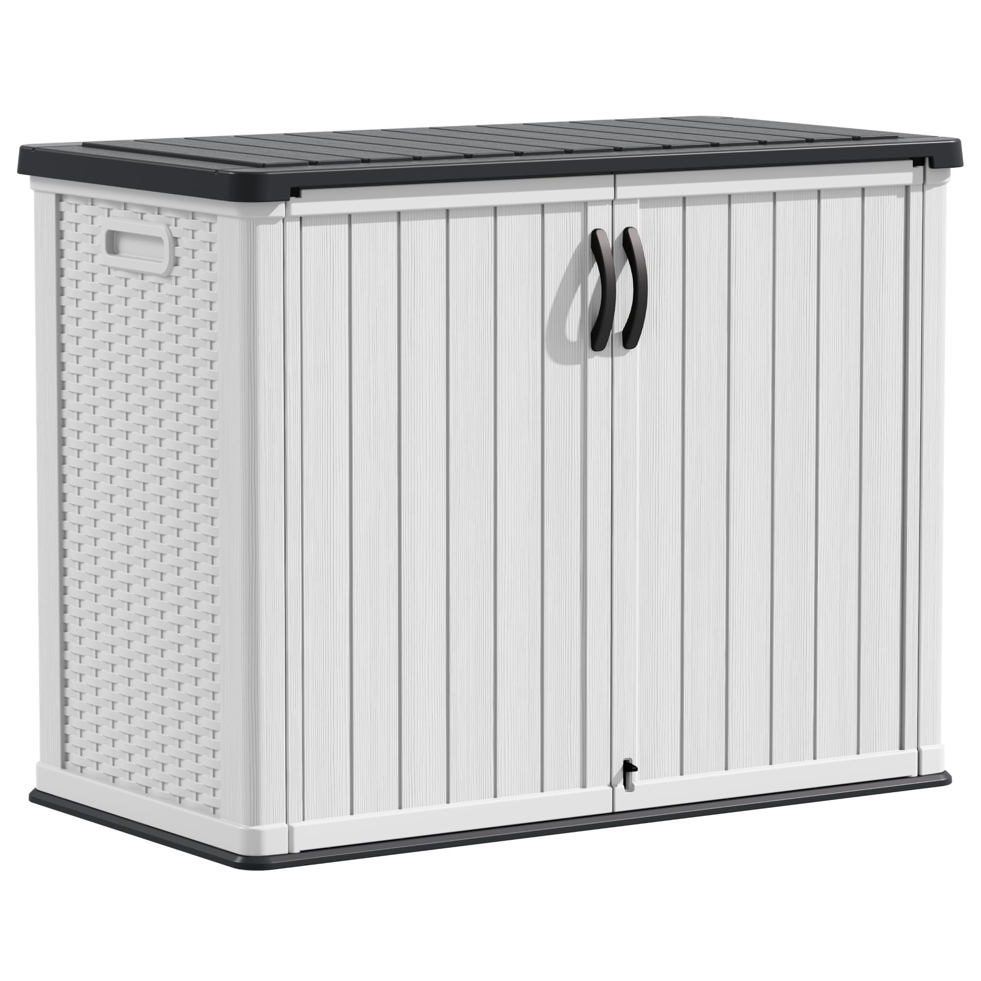 Outdoor Storage Cabinet 26 Cu Ft with Pad-Lockable Doors