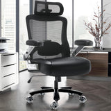 Big and Tall Office Chair- Heavy Duty Executive Computer Chair with 3D Flip Arms Large