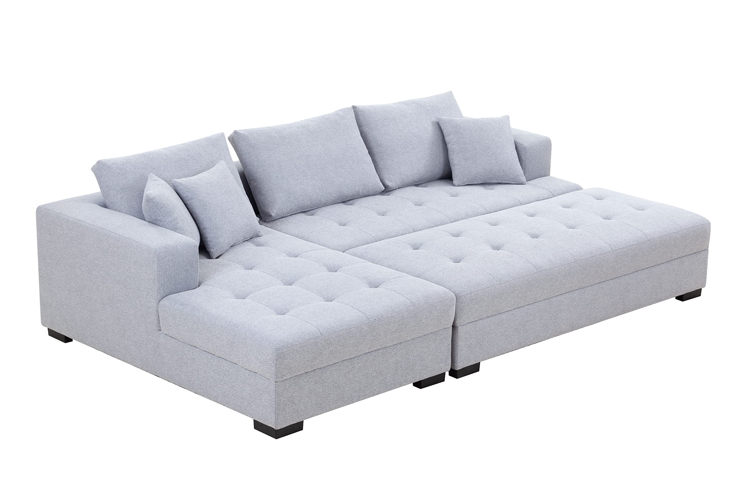 3 Piece Sectional Sofa 111.5" Set Living Room Furniture Set, Modern Couch