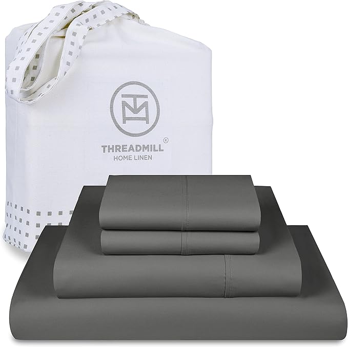100% Supima Cotton Sheets, Luxury 1200 Thread Count Cotton Sheets for King Size Bed