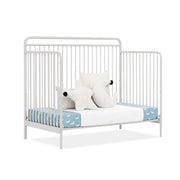 Children Hayden 5-in-1 Convertible Metal Crib, Warm Gray