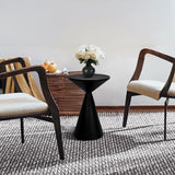 Small Drink Table, Round Martini Table, Drum End Table Side Table