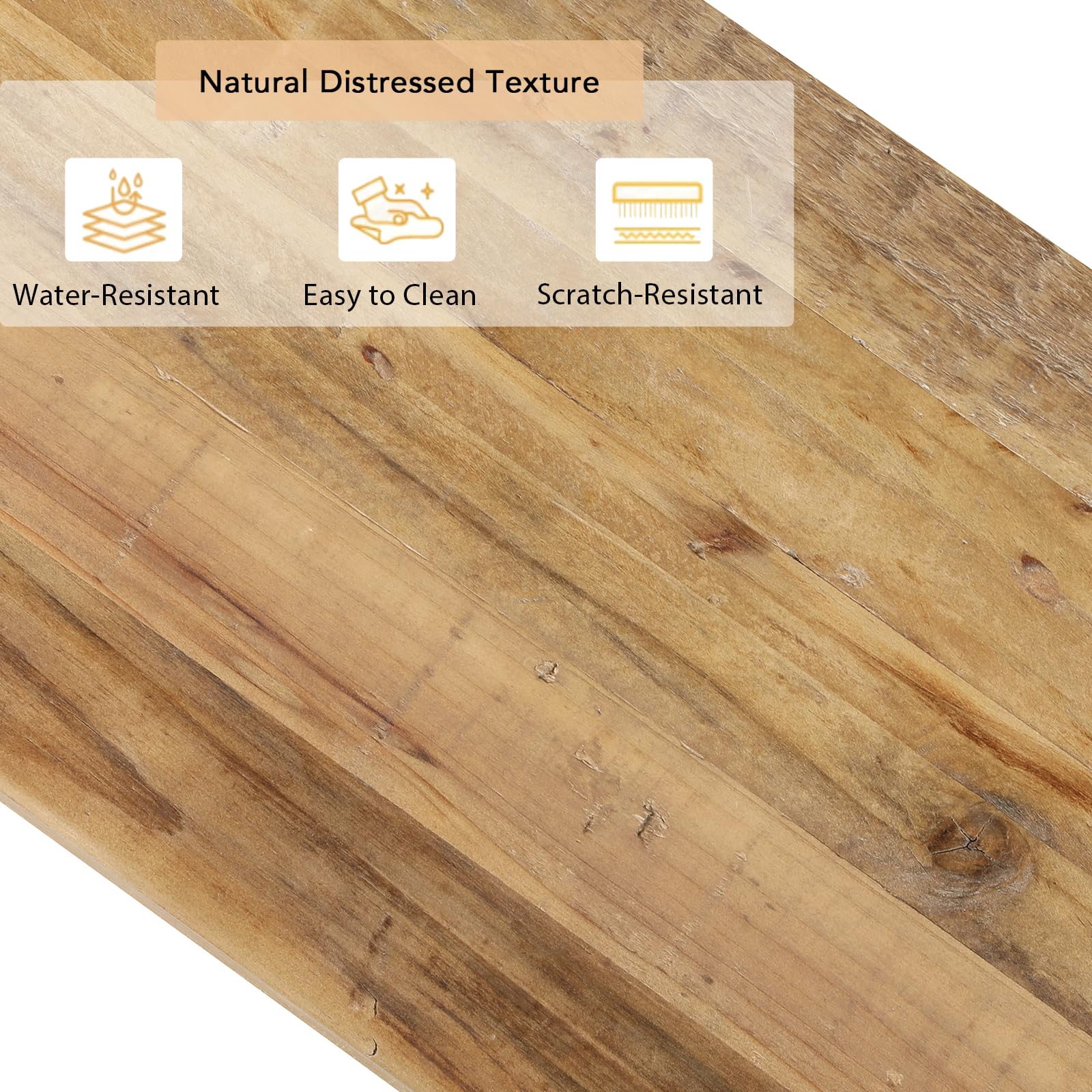 Reclaimed Wood Console Table 59" - Farmhouse Entryway Accent Table