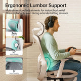 P2 Ergonomic Office Chair with 3D Lumbar Support & Footrest