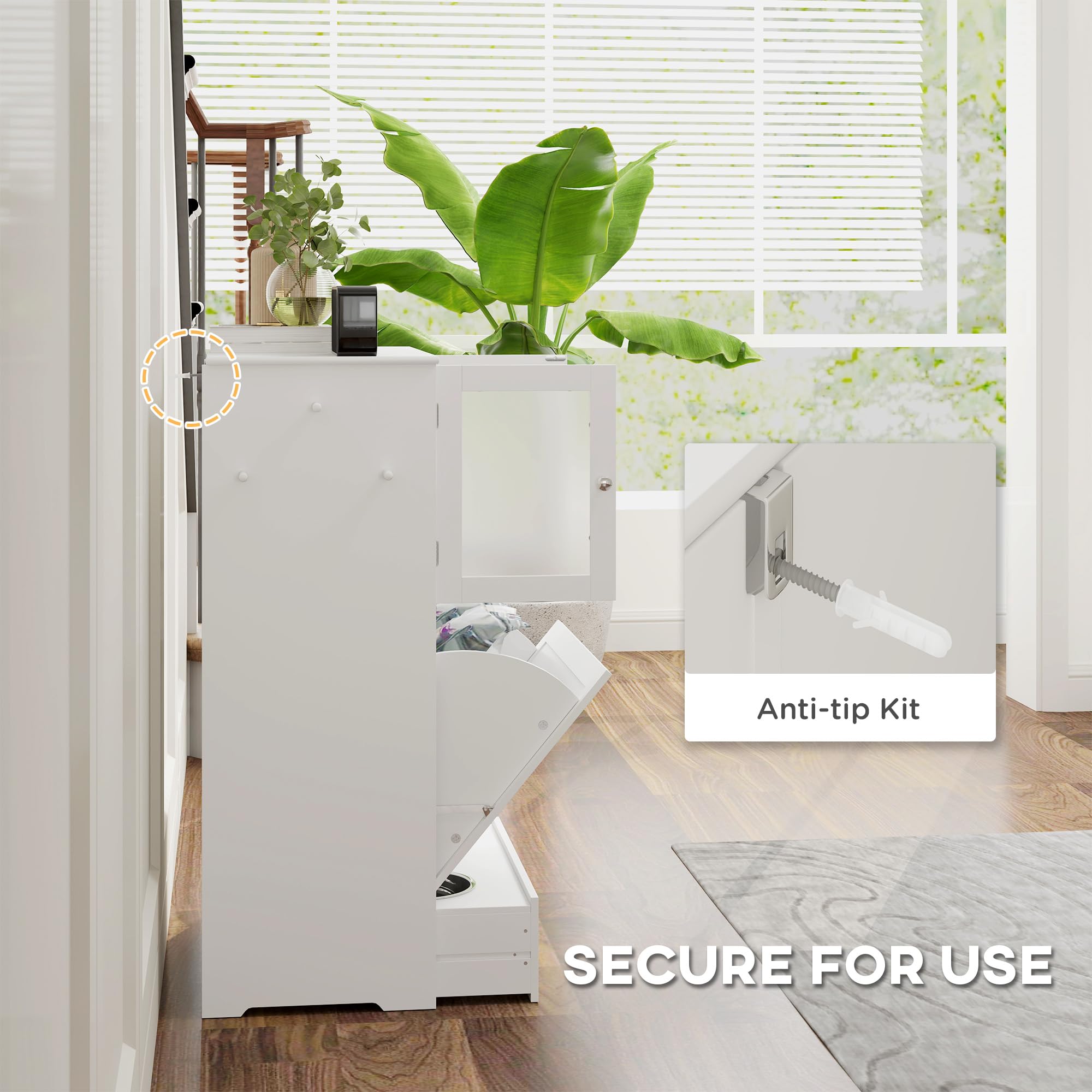 Elevated Dog Feeding Station with Storage Cabinets & Bowls