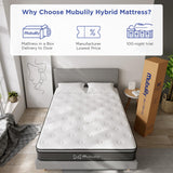 Full Mattress,8 Inch Hybrid Mattress in a Box with Gel Memory Foam