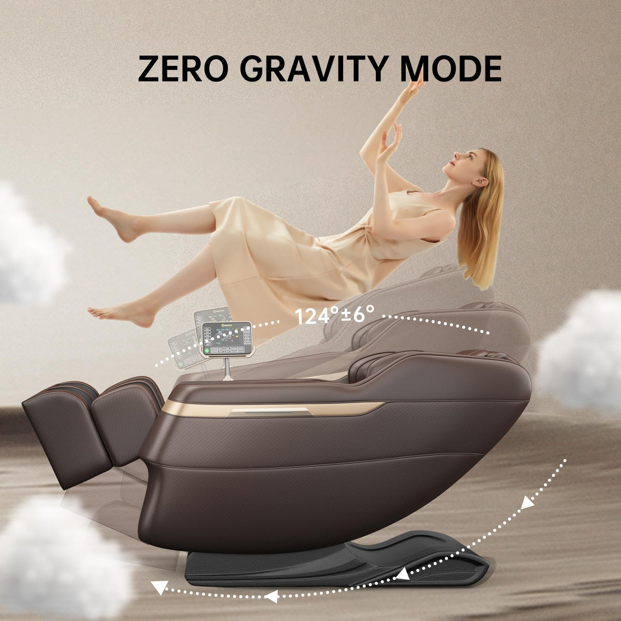 Massage Chair, Full Body Zero Gravity Recliner with AI Voice Control, SL Track