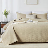 Full/Queen Quilt Set,Black Quilt Bedding Set with 2 Pillow Shams,Soft Lightweight Diamond Pattern