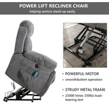 Large Power Lift Recliner Chairs with Massage and Heat for Elderly Big People, Heavy