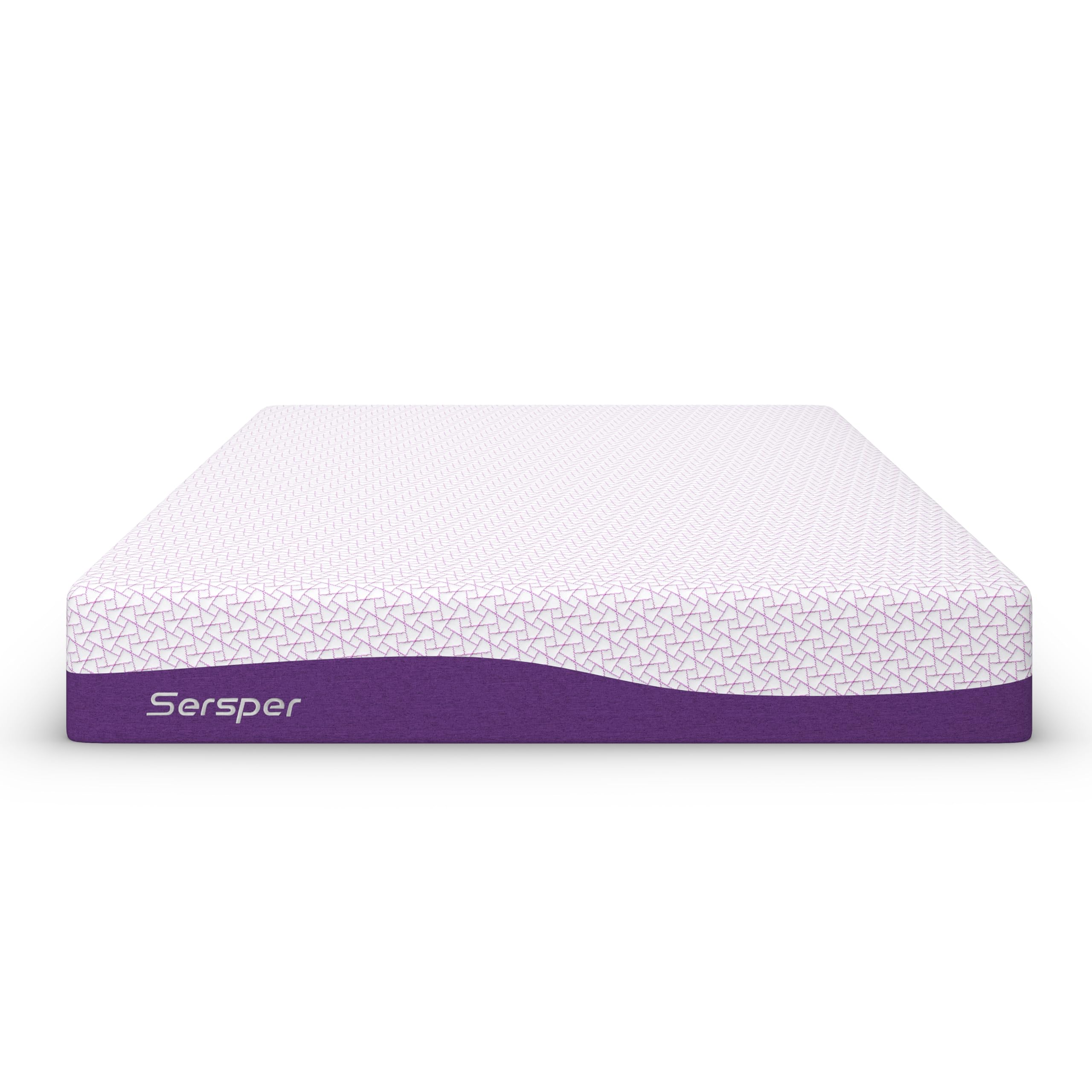 Queen Mattress 10 inch - Bamboo Charcoal Memory Foam Mattress for Cool Sleep & Pressure Relief