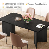 63-Inch Dining Table for 4-6 People - Modern Rectangular Kitchen Table