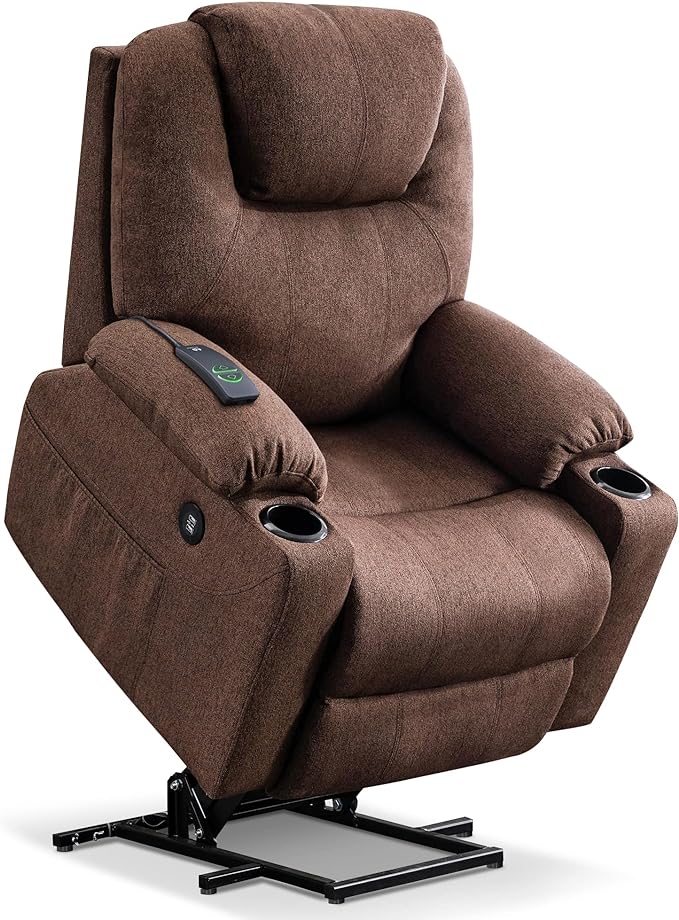 Medium Power Lift Recliner Chair Sofa with Massage and Heat for Elderly, 3 Positions