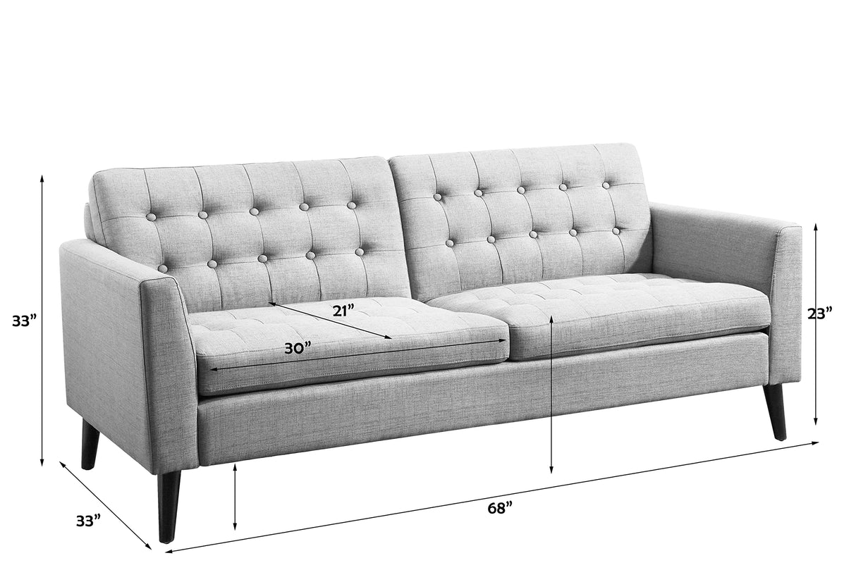 CB3 Loveseat Long para Sala Love Seats Furniture Sofa in a Box Small Area