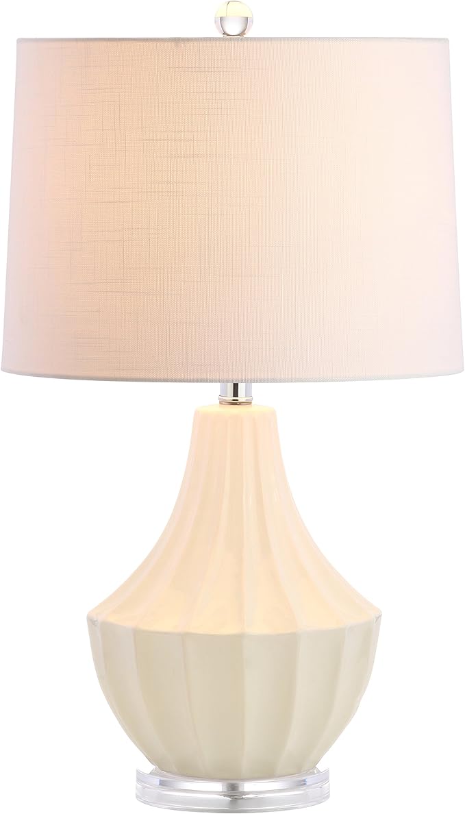 JYL8018B Tate 24.5" Ceramic LED Table Lamp Contemporary Transitional Bedside