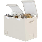 Toy Chest with Lids, Foldable Toy Storage Organizer with Handles, Stuffed Animal Storage