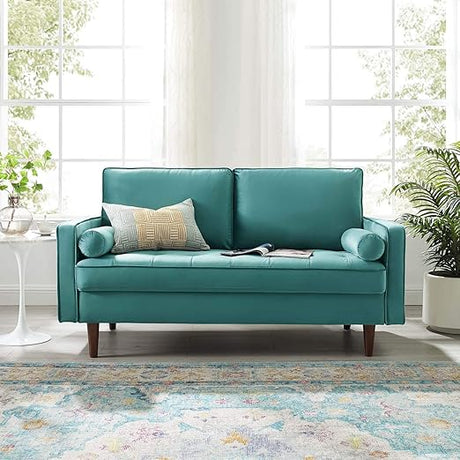 Valour Performance Velvet Loveseat, Green Valour Performance Velvet Loveseat