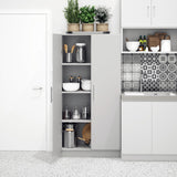 Elite 32" Storage Cabinet, Light Gray Storage Cabinet, Bathroom Cabinet