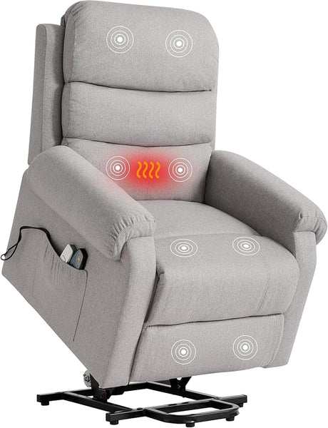 Power Lift Recliner Chair with Massage and Heat for Elderly, Recliner Chairs for Adults