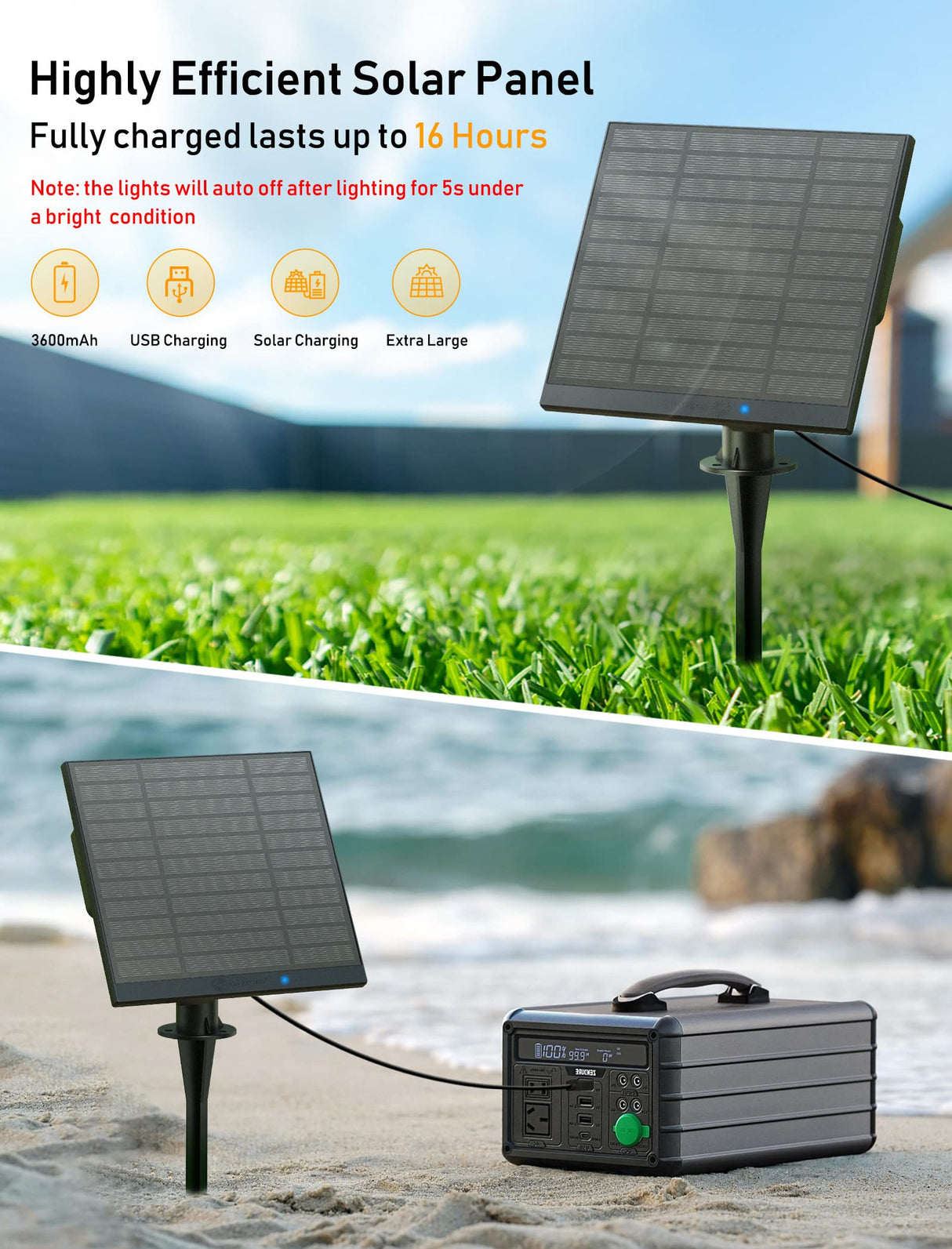 Solar String Lights Outdoor with Remote Cable Ties and Hooks, Commercial Grade