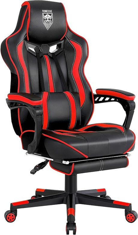 Gaming Chair for Adults Gaming Chairs with Footrest Reclining Computer Gaming Chair