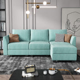 Reversible Sectional Sofa Couch, Modern Apartment L-Shaped Couch Modular Sectional
