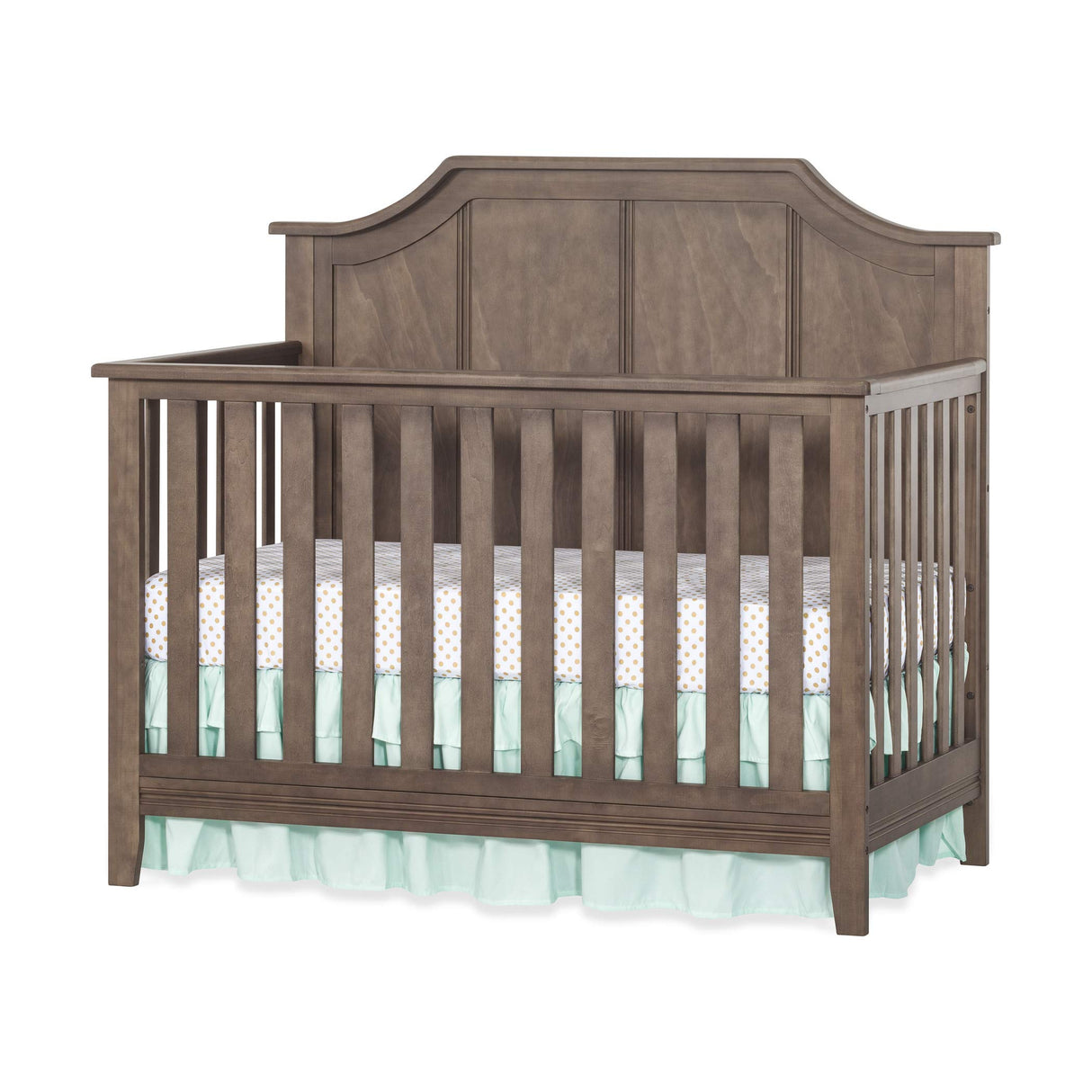 Rylan 4-in-1 Convertible Crib, Baby Crib Converts to Day Bed, Toddler Bed and Full Size Bed,