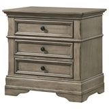 Home Furnishings Manchester 3-Drawer Nightstand Wheat