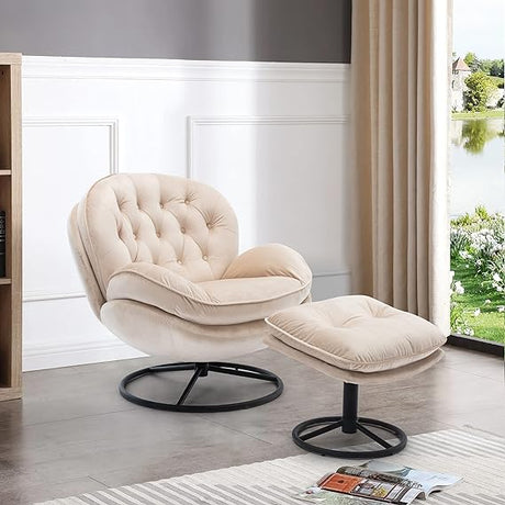 Modern Lounge Chair with Footrest