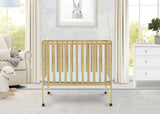 Folding Portable Mini Baby Crib with 1.5-inch Mattress - Greenguard Gold Certified,