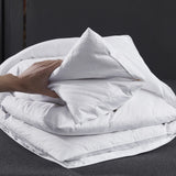 Adjustable Layer Goose Feather Pillow,Assembled Bed Pillow,100% Soft Cotton Cover