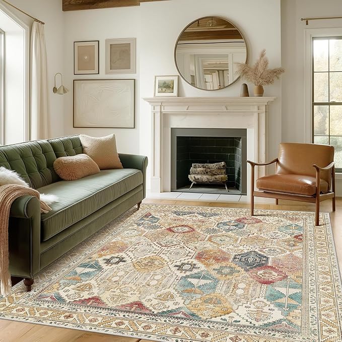 Ultra-Thin Foldable Low Pile Machine Washable Rug