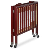 3-in-1 Folding Portable Crib, Cherry, Large