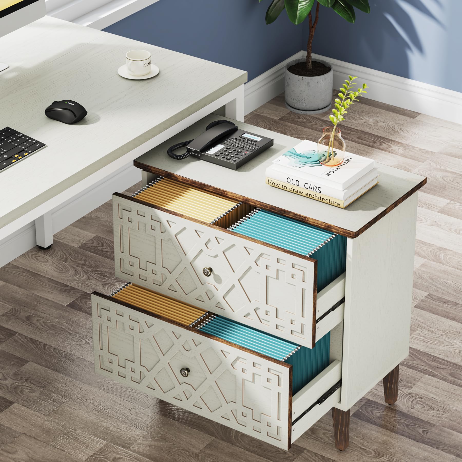 2 Drawer Lateral File Cabinet, Office Filing Cabinet