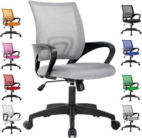 Home Office Chair Mesh Ergonomic Desk Chair Computer Chairs Adjustable Height Mid