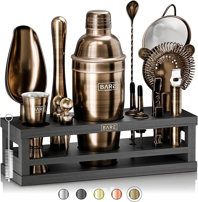 Mixology Bartender Kit Bar Set | 16-Piece Cocktail Shaker Set | Martini Barware Mixing