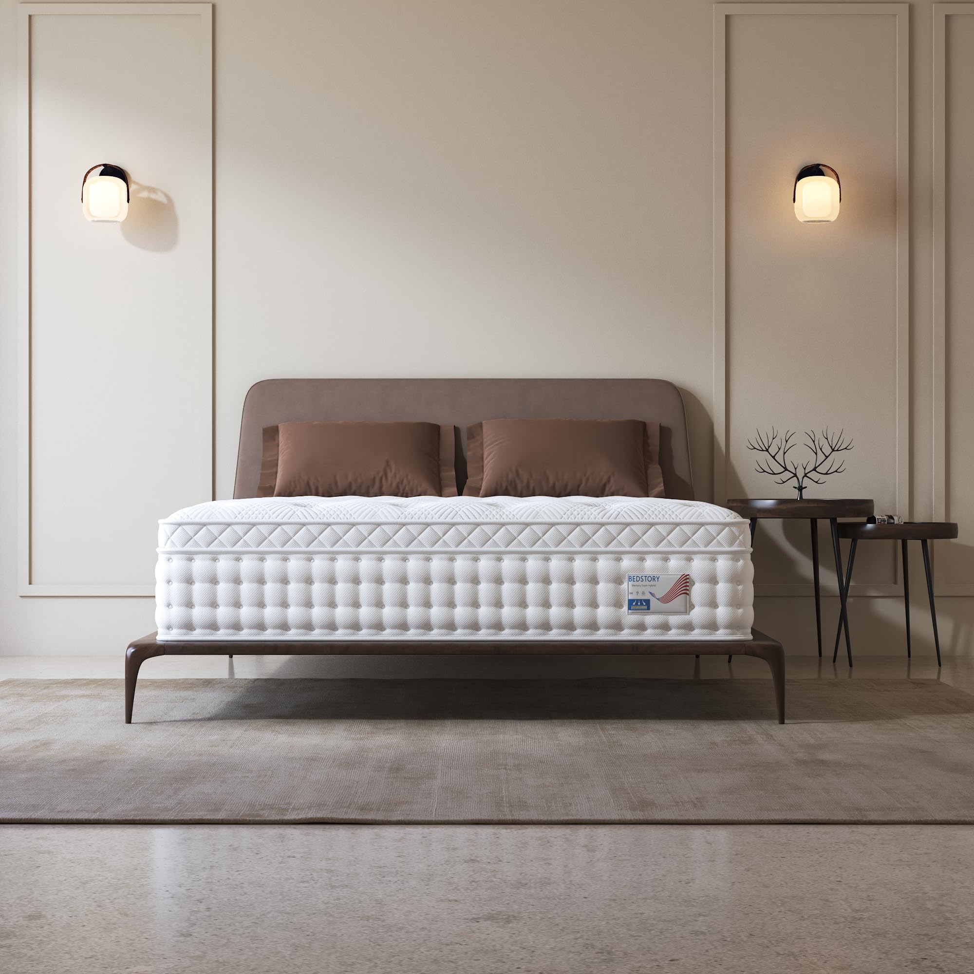 y Queen Mattress 14 Inch, Deep Sleep Firm Mattress Extra Lumbar Support