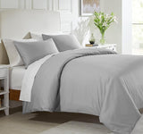 3-Pc 100% Cotton Duvet Cover Set Oversized King, 400 Thread Count Cool Bedding Set
