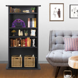 5 Tier DVD cd Storage DVD Shelf Adjustable Bookshelf Bookcase Media Storage