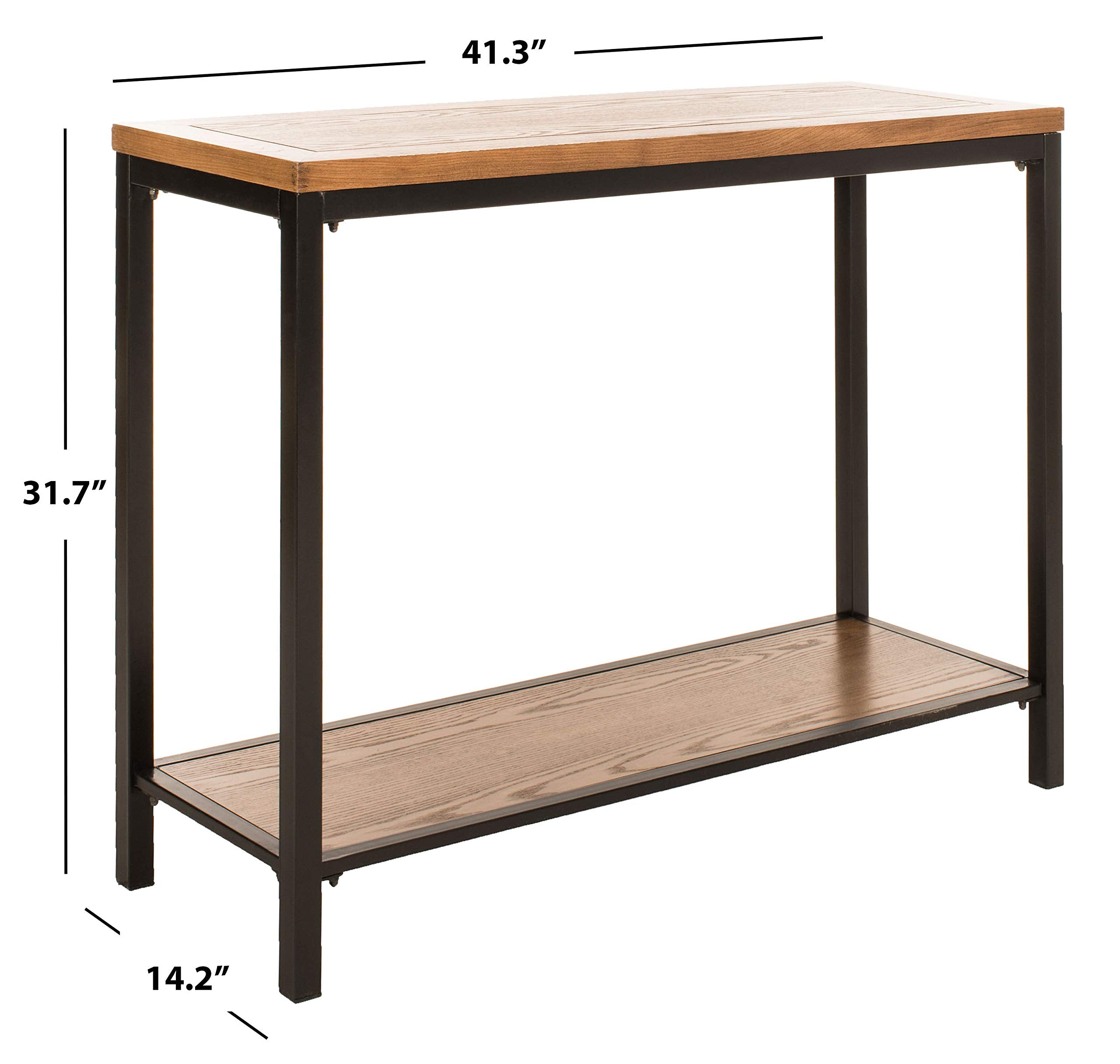 American Homes Collection Dennis Oak Console Table
